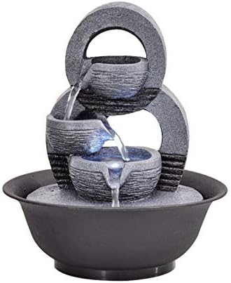 tBesme Indoor Waterfall Fountain Decor with LED Light