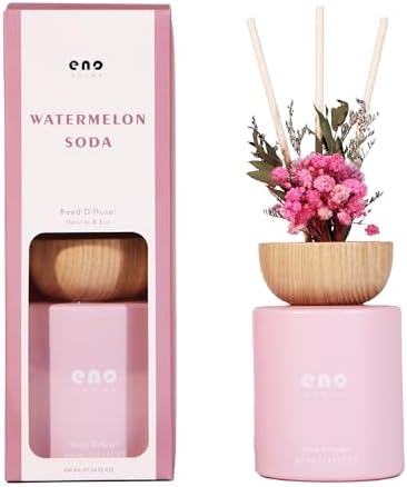 SOXCOMFY Reed Diffuser Set with Dried Flowers