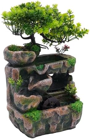 BAIODNB Water Fountain Rockery Desk Fountain for Zen Meditation Indoor Decor