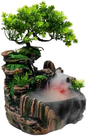 Elegant LED Water Fountain with Humidifier and Pump