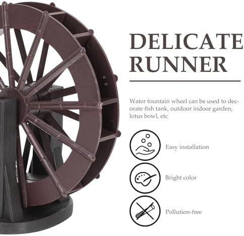Luxshiny Mini Water Wheel - Decorative Indoor Fountain Accessory