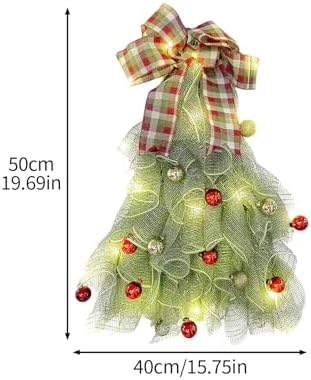 Handmade Christmas Tree Wreath for Front Door