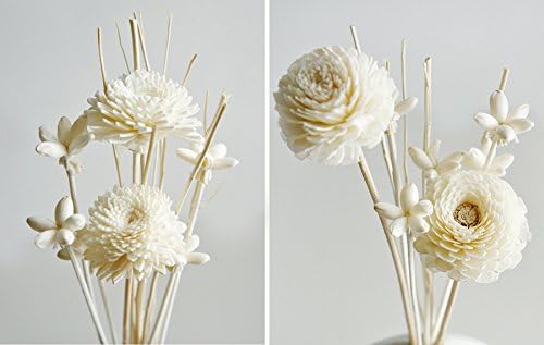 2 Sets Sola Flower Arrangement with Reed Diffuser for Home Fragrance