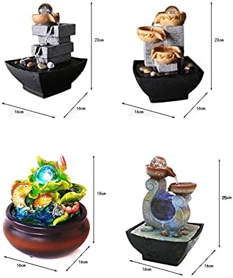 SUNESA Tabletop Fountain with LED Light Indoor Decor