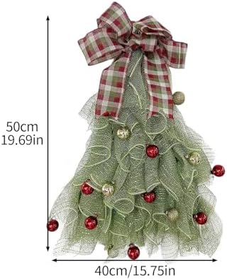 195 In Christmas Tree Wreath Front Door Decor