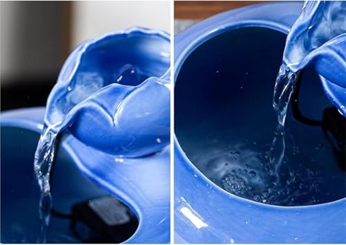 Ceramic Tabletop Fountain for Home and Office Decor