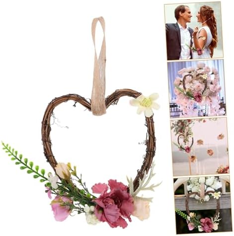 Ciieeo Heart Shaped Wreath Wedding Decor