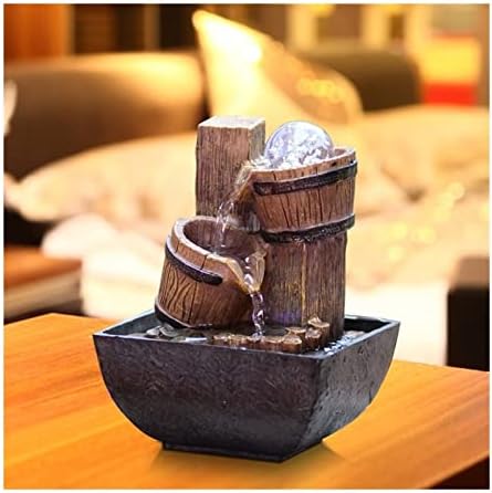 Lucky Feng Shui Tabletop Fountain with LED Lights