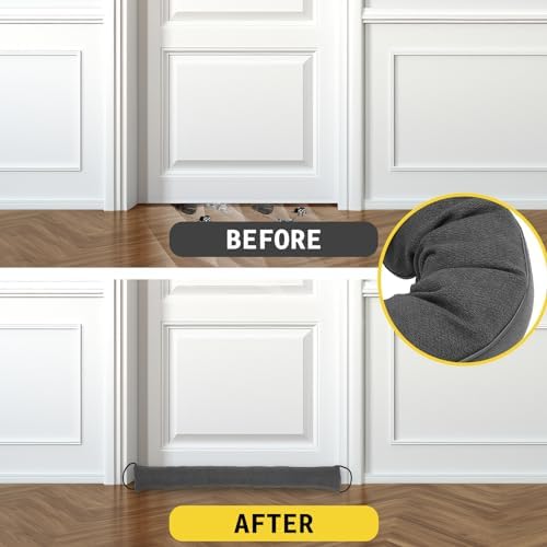 FALESOUL Door Draft Stopper 36 x 4 Heavy Duty Noise Blocker