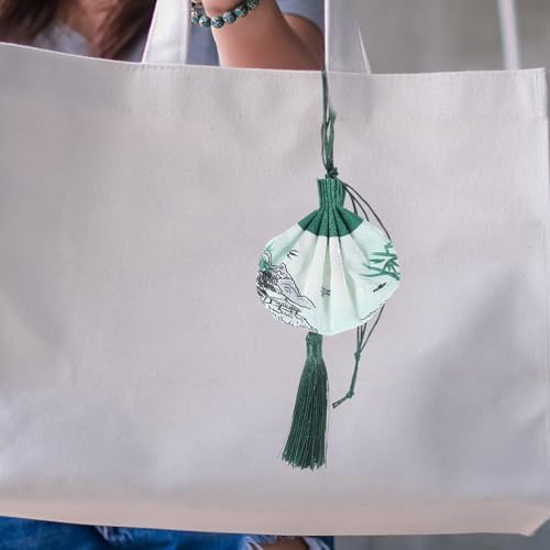 LOGOFUN 6 Pcs Empty Sachet Bags Multi Functional Decorative Gift Pouch for Costume Accessories