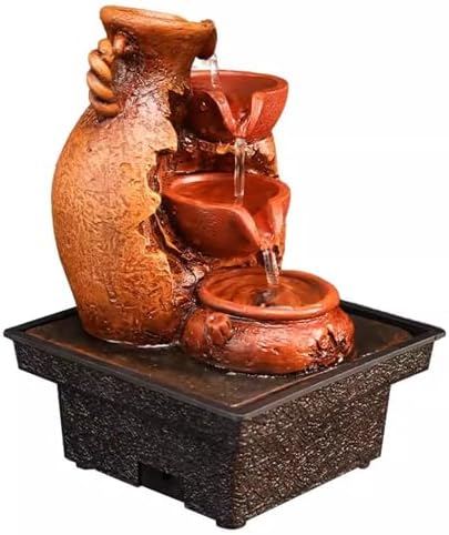 GRFIT Tabletop Fountain with Flowing Water Decoration