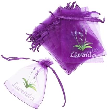 Wakauto 20pcs Lavender Sachet Bags for Herbs and Spices