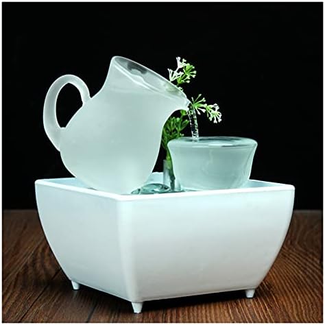 LED Lighted Tabletop Fountain for Home Office Decor