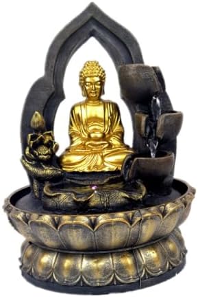 Unomor Buddha Waterfall Fountain Decor