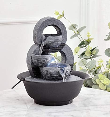 tBesme Indoor Waterfall Fountain Decor with LED Light
