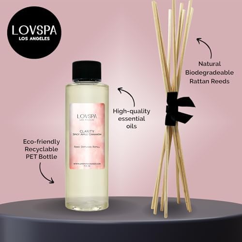 LOVSPA Clarity Spicy Apple Cinnamon Reed Diffuser Oil Refill 4 oz