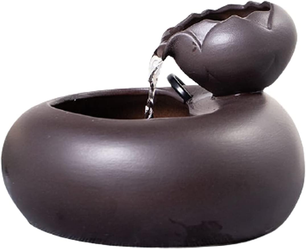 SUNESA Tabletop Fountain Ceramic Flowing Water Decor