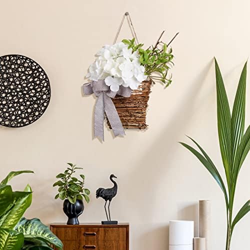 IUIBMI Spring Flower Door Wreath Decor