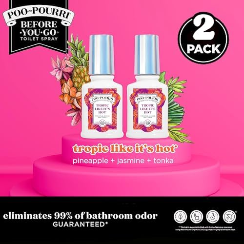 Poo-Pourri Tropic Like Its Hot Toilet Spray 2 Oz 2 Pack