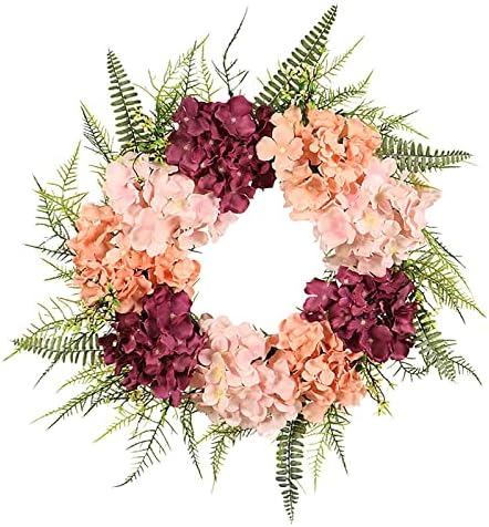 Double Door Christmas Wreath Pink Wreath for Front Door