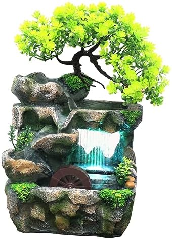 Elegant Tabletop Water Fountain for Home Office Decor