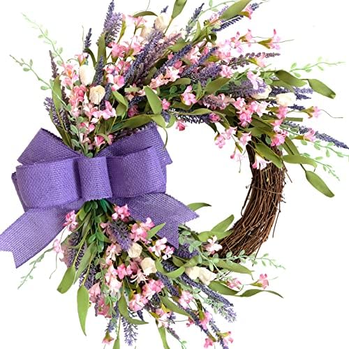 Idyllic 18 Inch Summer Wreath Front Door Decor