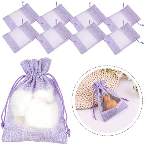 Cabilock 10Pcs Lavender Sachet Bags with Drawstring