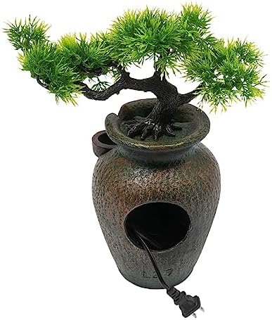 OUKANING 4 Level Tabletop Water Fountain