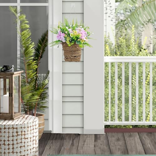 Daisy Wreath Spring Door Decor Basket Wreath