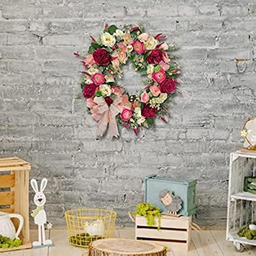 Romantic Flower Hanger Wreath Spring Decor