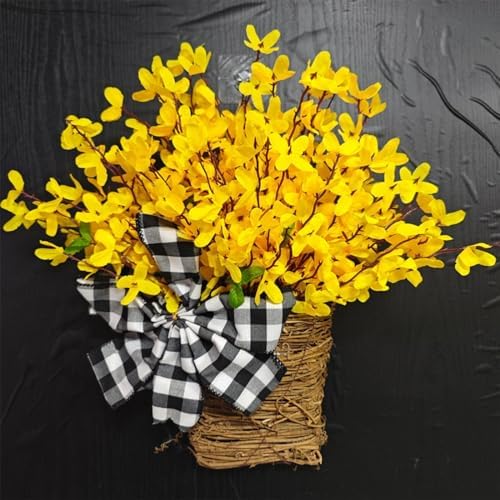 Wildflowers Cream Hydrangea Door Hanging Basket Wreath 17x14 Inch