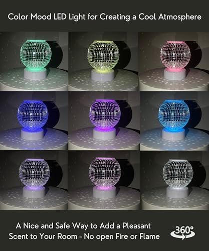 Disco Ball Wax Warmer with Color Changing Light