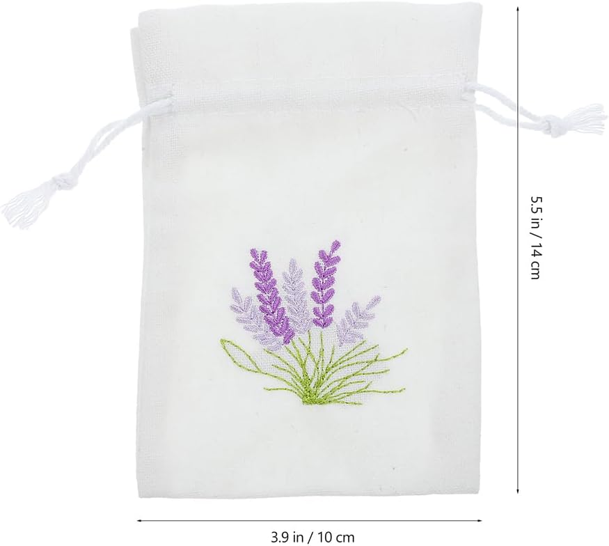 LUOZZY 20 Pcs Small Drawstring Lavender Sachet Bags for Wedding Birthday