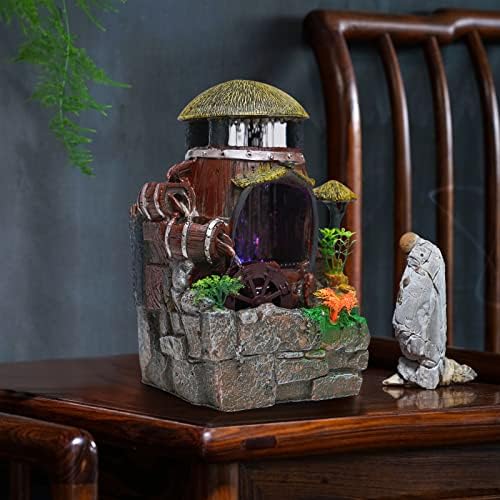 Tabletop Water Garden Zen Fountain with LED Light