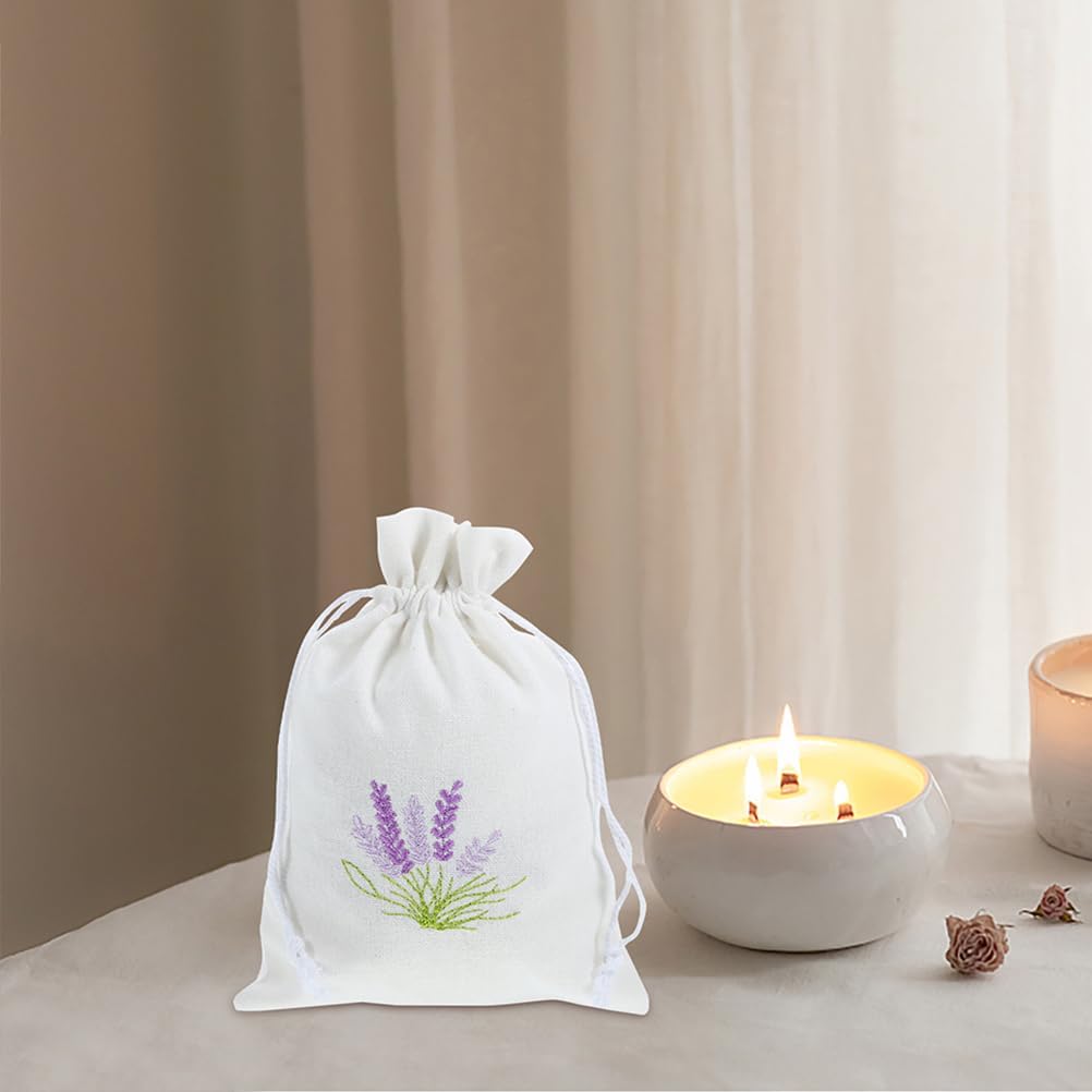 LUOZZY 20 Pcs Small Drawstring Lavender Sachet Bags for Wedding Birthday