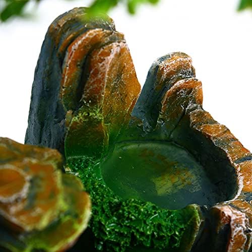 LYNICESHOP Atomizing Rockery Water Tabletop Fountain with LED Lights and Atomizer