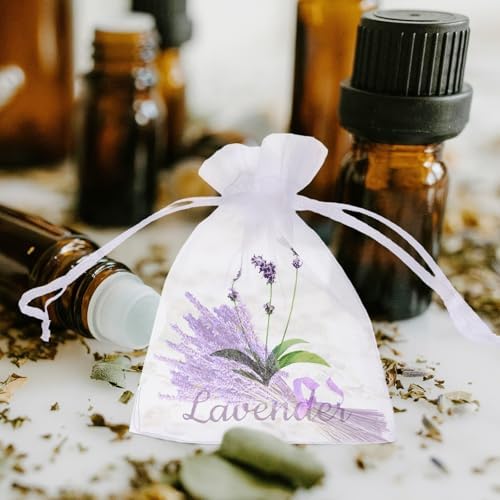 LUOZZY Lavender Sachet Bags Small Pouches for DIY Crafts