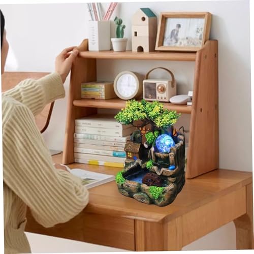 Sanfiyya Tabletop Water Fountain with LED Lighting