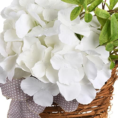 IUIBMI Spring Flower Door Wreath Decor