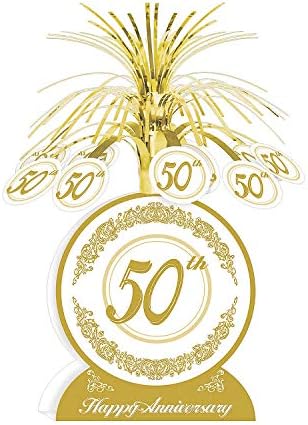 50th Anniversary Tabletop Fountain Centerpiece