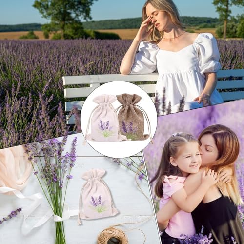 Generic Embroidered Lavender Sachets with Drawstring