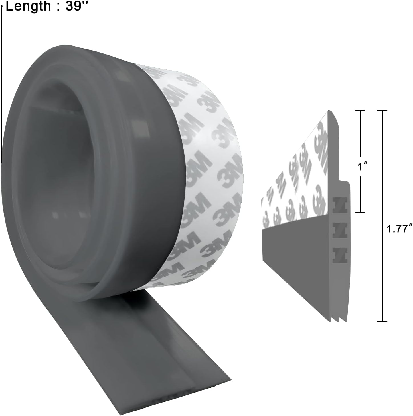 Pehoto Door Draft Stopper 39 Inch Insulator