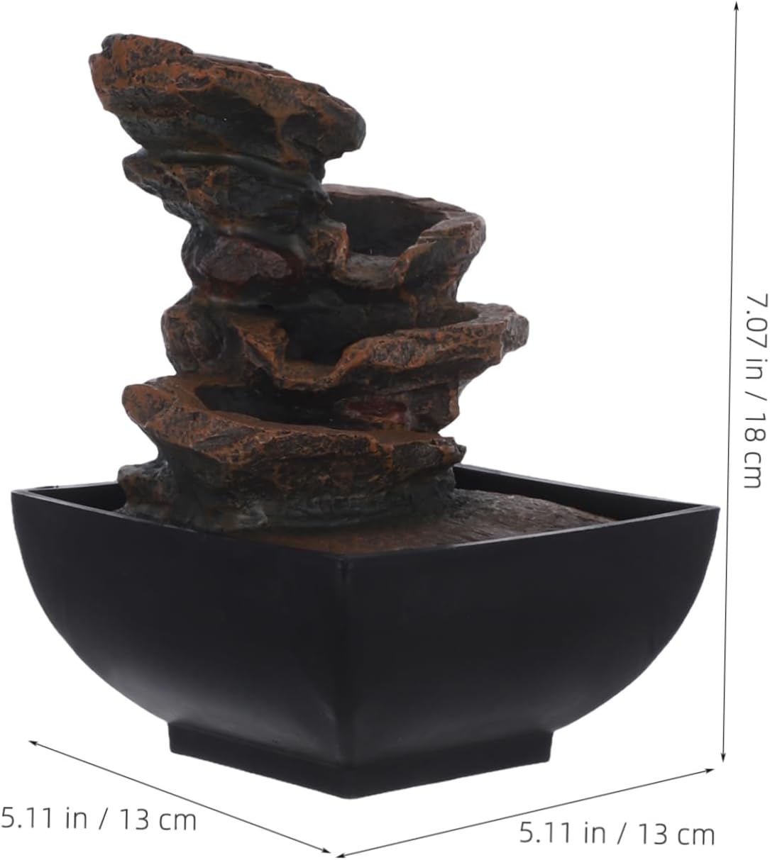 VICASKY 110V Tabletop Fountain with Light and Sound