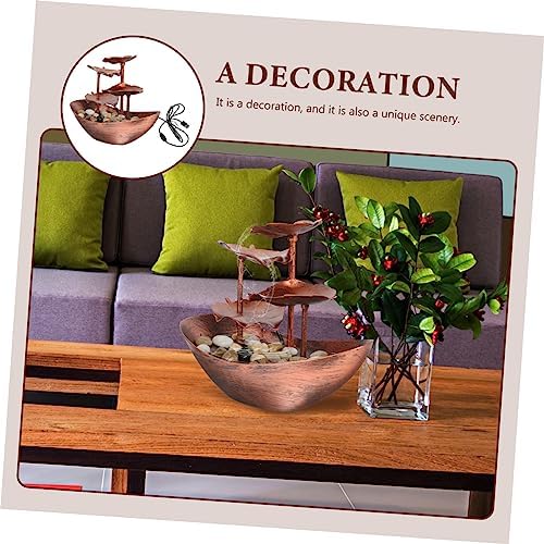 Waterfall Fountain Pump Light for Desktop Decor