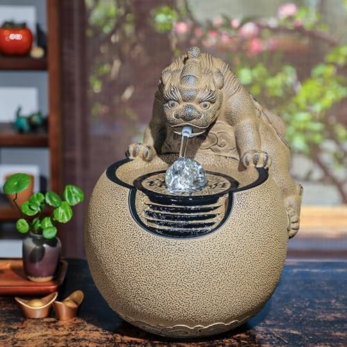 Tabletop Fountain with Lucky Beast Design