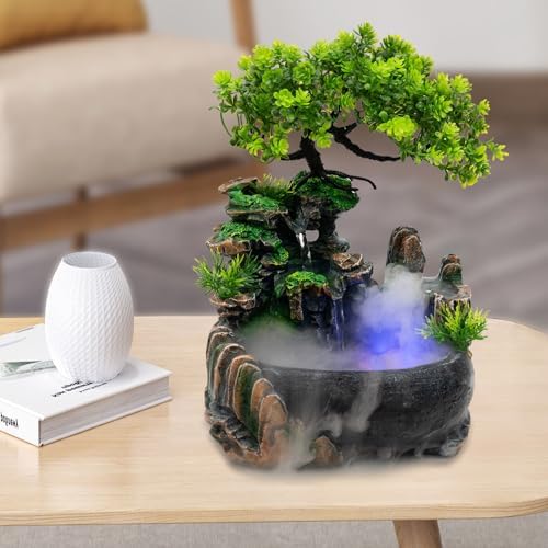 Ringmaster Tabletop Fountain Humidifier with LED Light