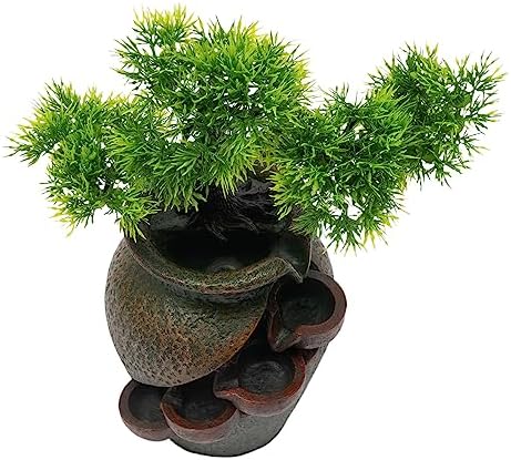 OUKANING 4 Level Tabletop Water Fountain