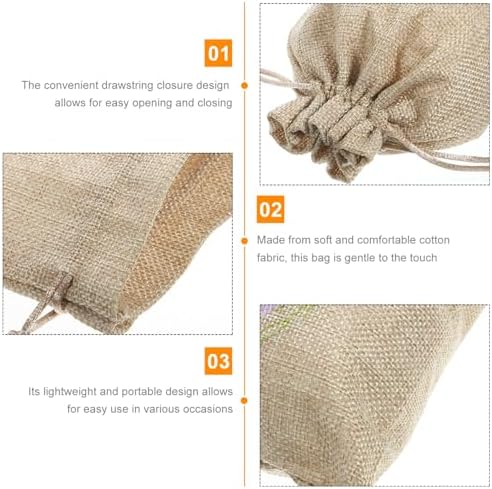 iplusmile Lavender Sachet Bags 10 Pack Linen Drawstring Pouch