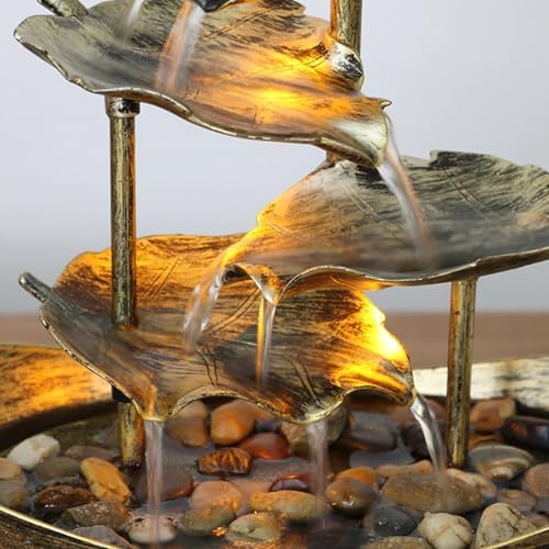 EsEico 4-Tier Desk Fountain with LED Light
