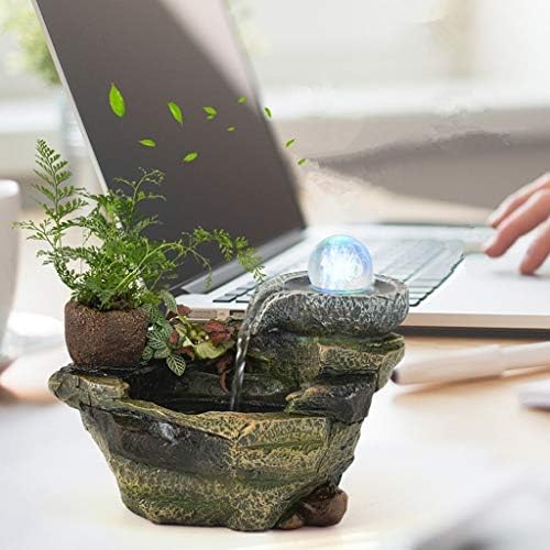Stylish Tabletop Resin Fountain for Home or Office